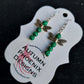 Green malachite dragonfly earrings