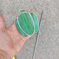 Bell pepper plant stake, vegetable marker | stained glass seed markers, seed tags, garden sun catchers, flower pot pal